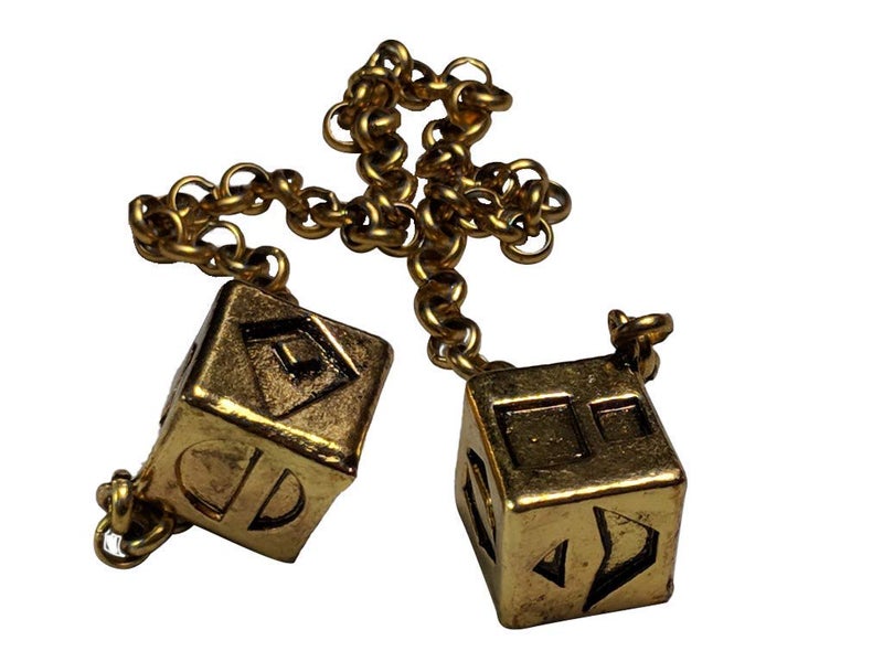 Custom 3d Stuff Antiqued Weathered Metal Han Solo Smuggler's Dice with box - Image 1
